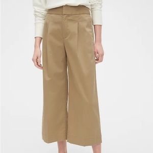 Gap High Rise Wide-Leg Khaki Pants